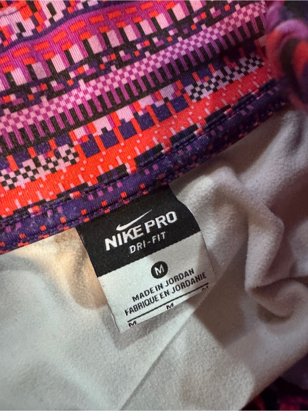 Nike Women’s Half-Zip Ski Top - Pink & Purple Pattern 0060 - Picture 3 of 6